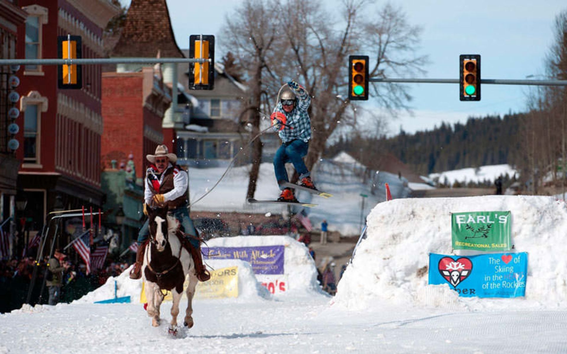 کلرادو: تجربه اسکایرینگ (skijoring)
