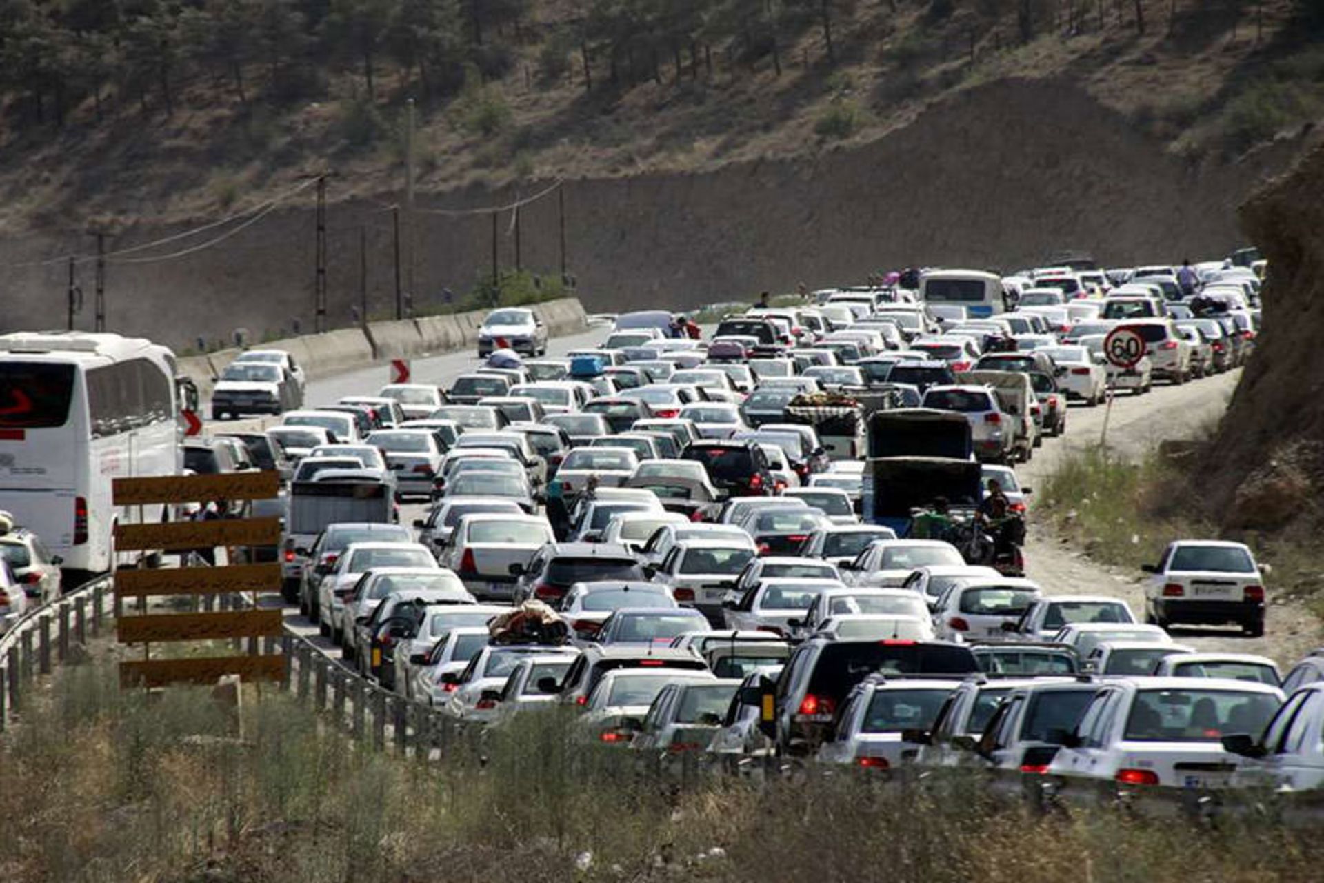 ترافیک جاده چالوس