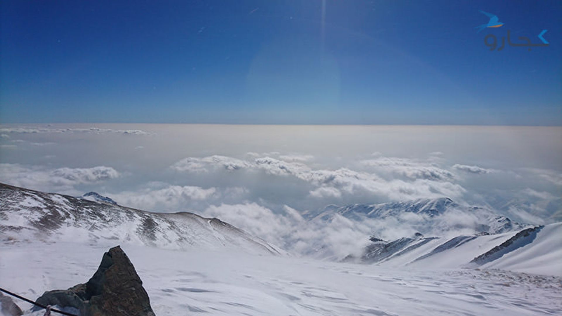نمای شهر از پیست توچال