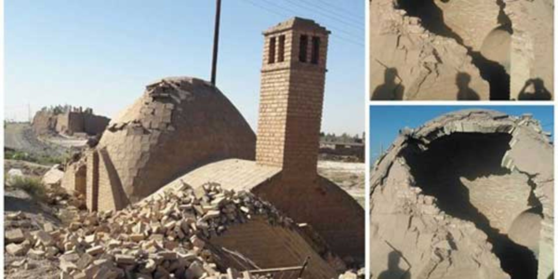 تخریب آب انبار نه حصار گرمسار