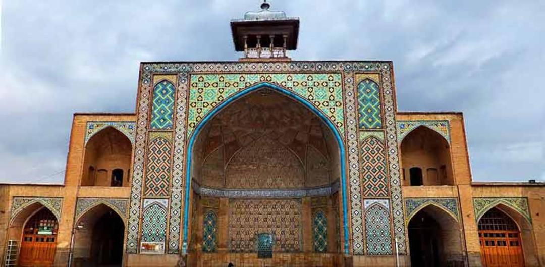 ایوان کاشی کاری شده مسجد النبی قزوین
