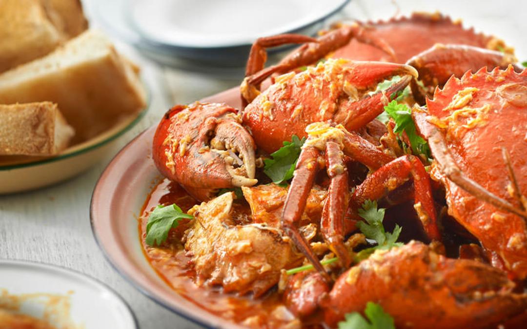 خرچنگ سرخ شده