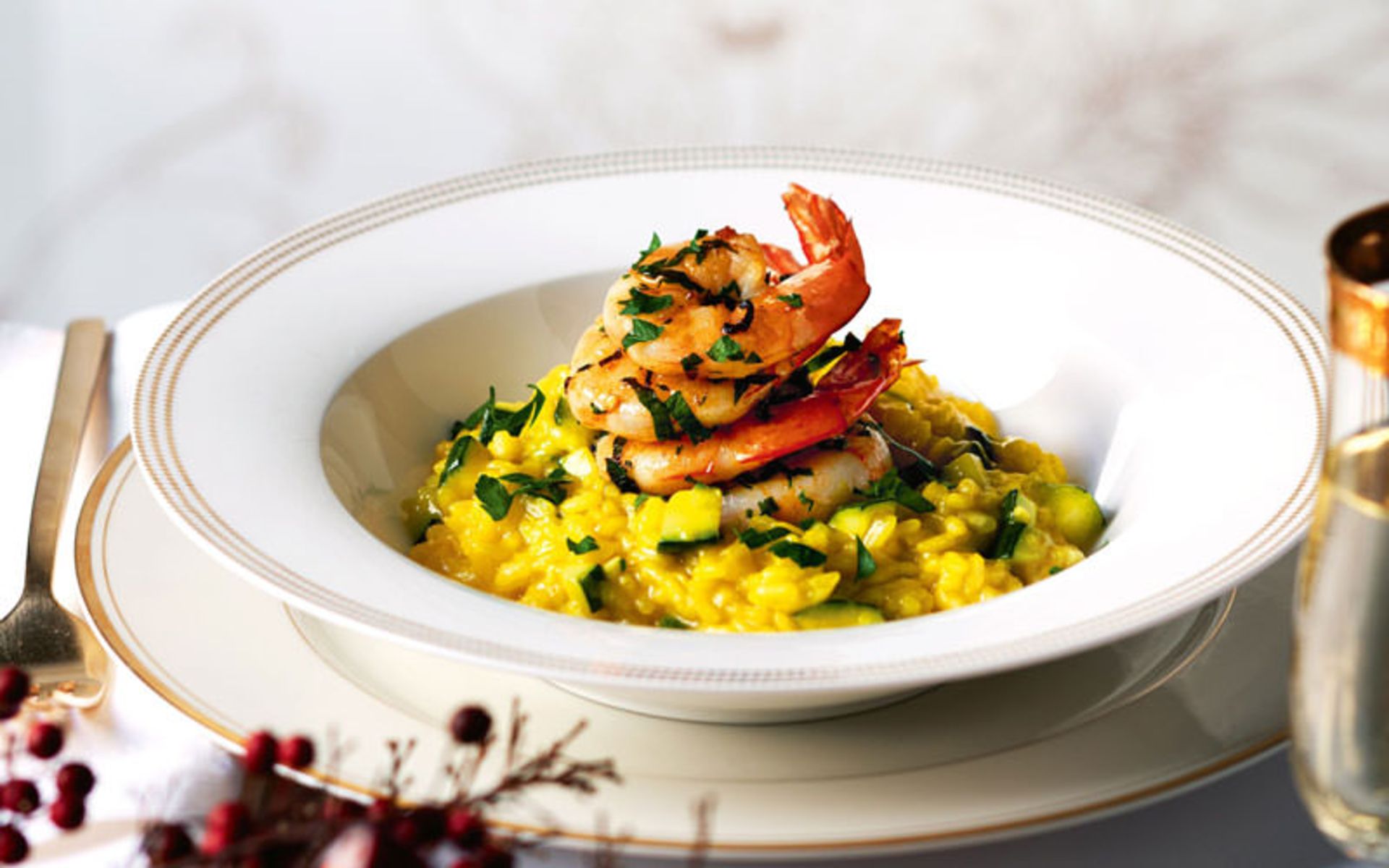 ریزوتوی زعفران (Saffron risotto)