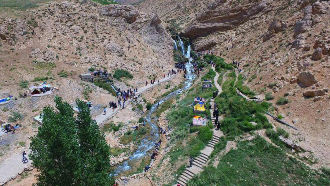 عکس هوایی از ابشار