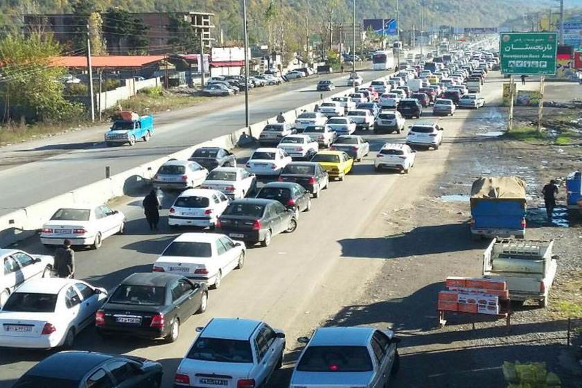 ترافیک جاده های مازندران