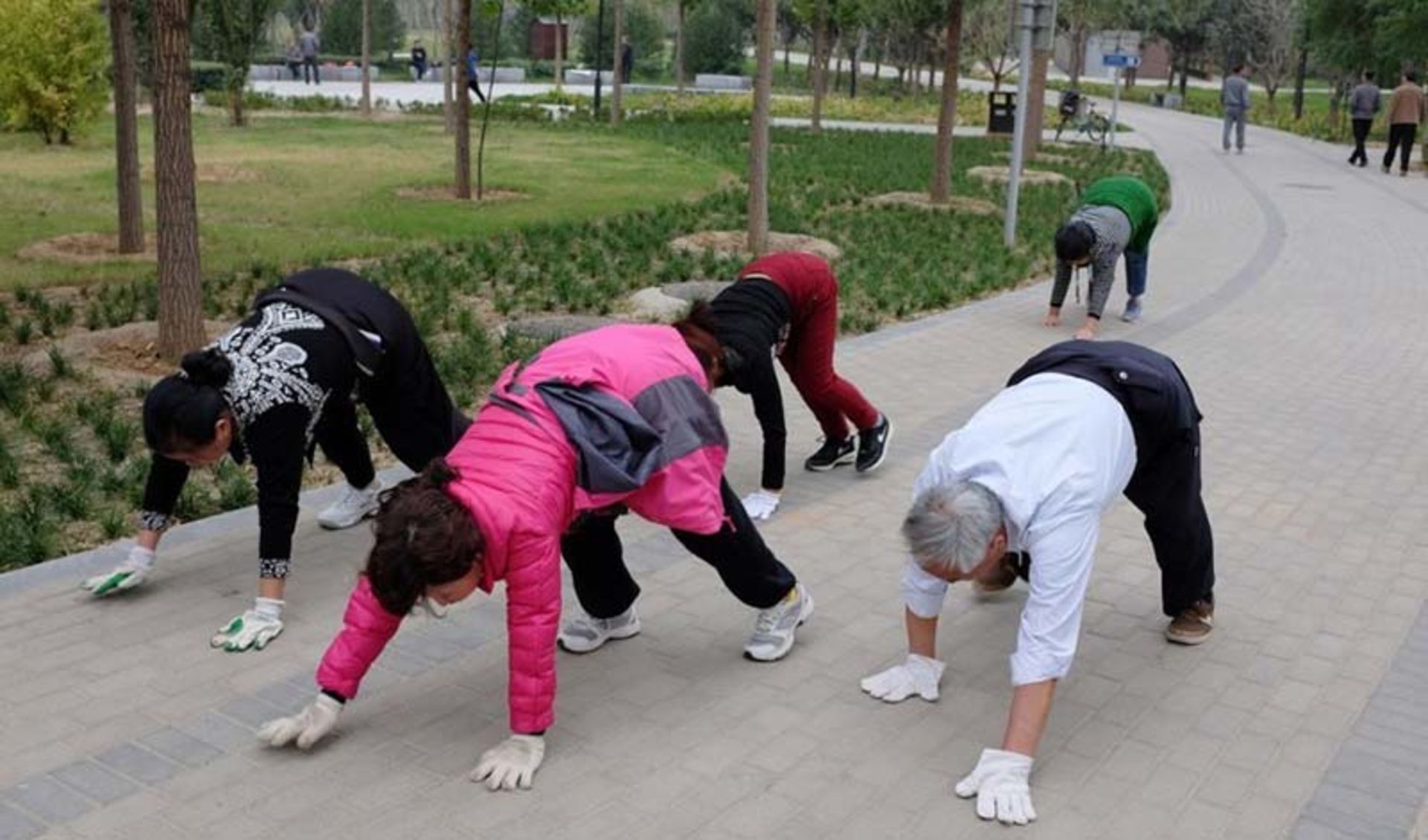 ورزش صبحگاهی چینی ها