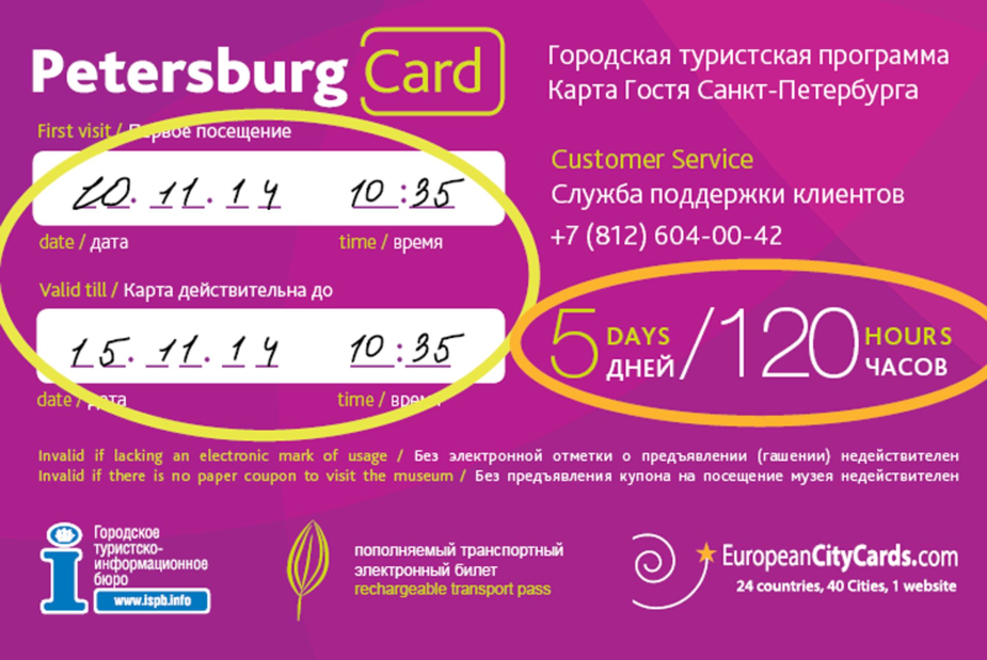 Saint Petersburg Card
