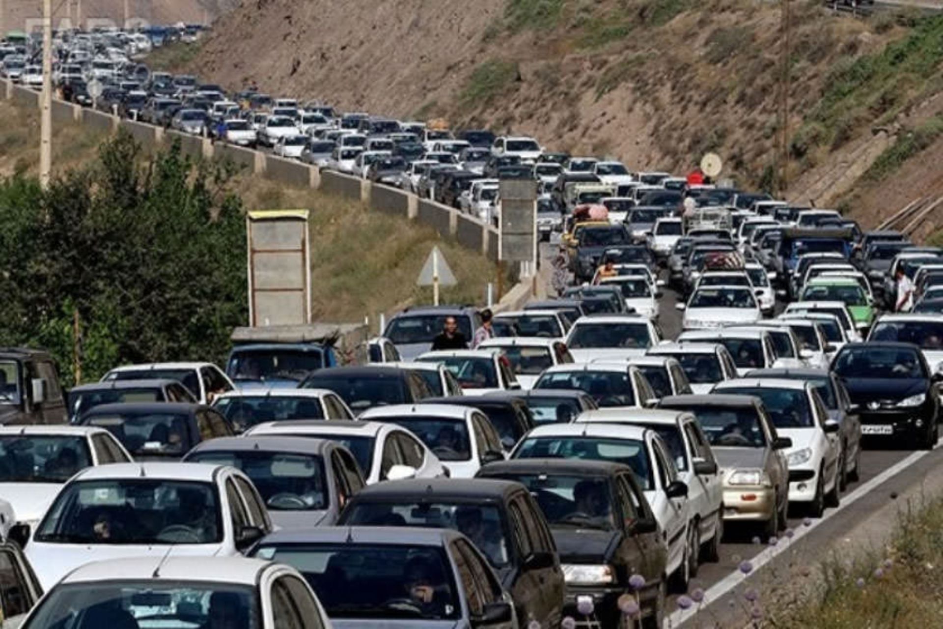ترافیک جاده چالوس