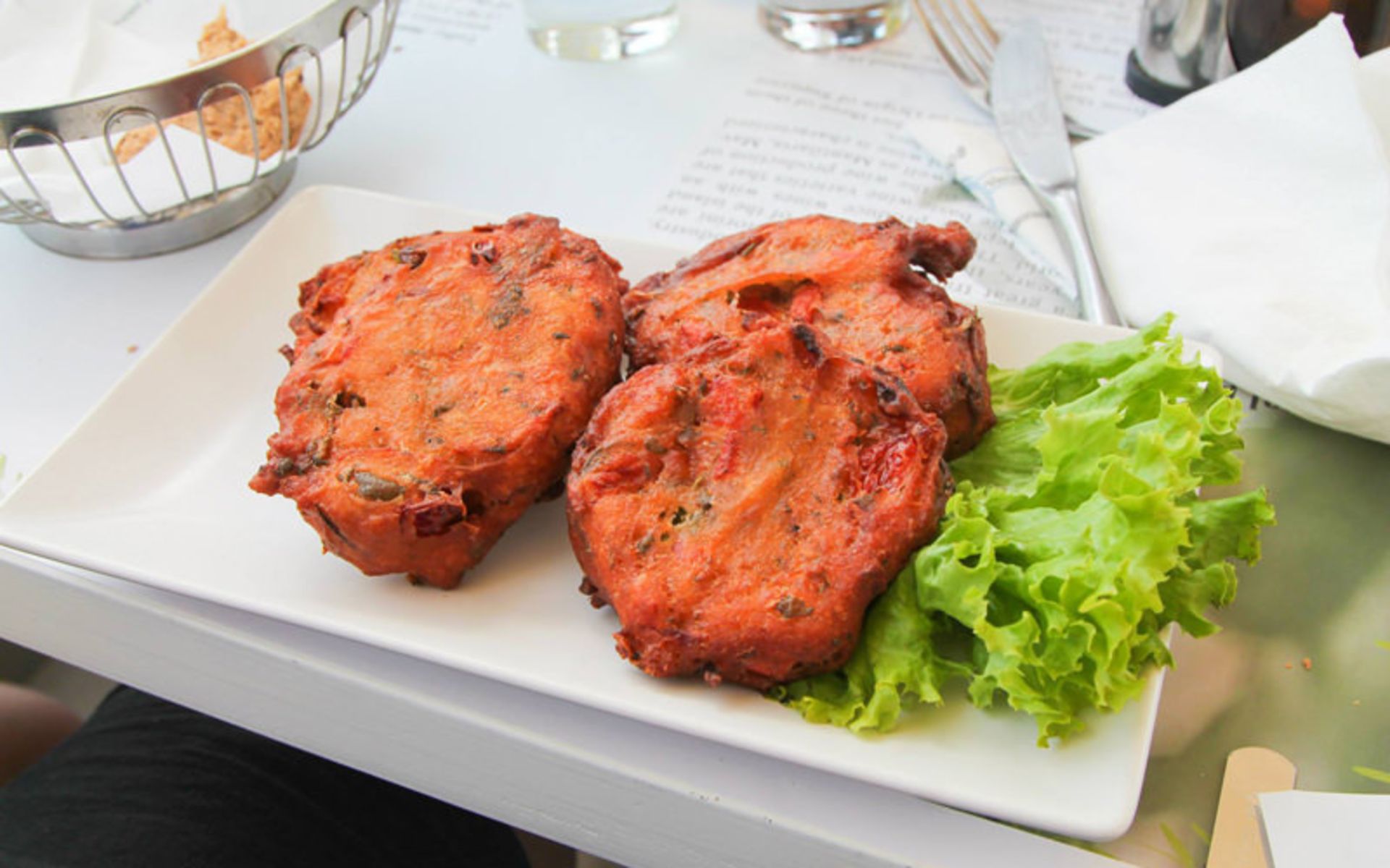 فریتر گوجه (Tomato fritters)