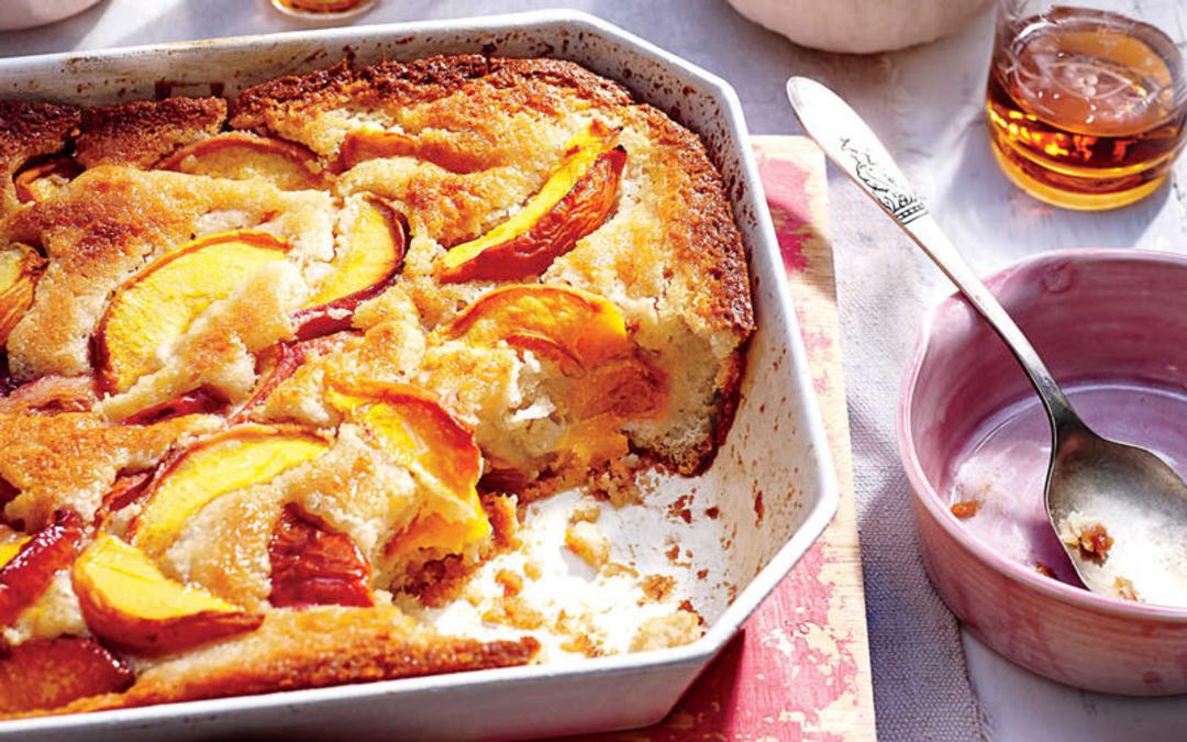 کابلر هلو (peach cobbler)
