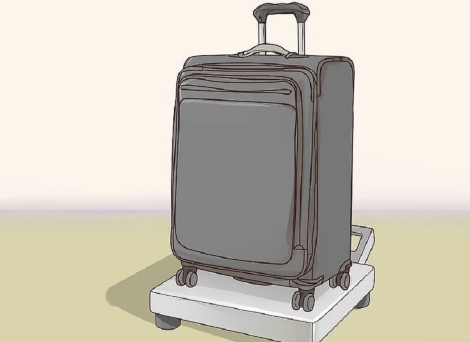 اندازه گیری چمدان