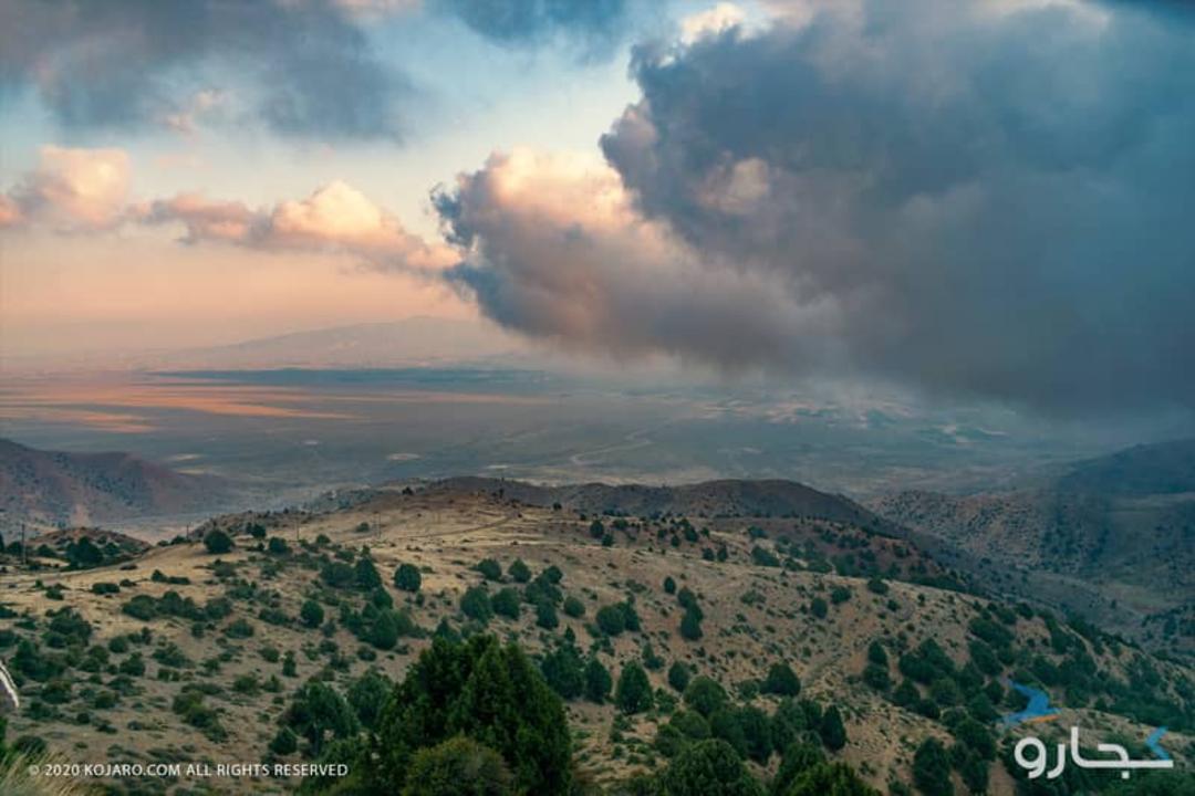 طلوع خورشید در جنگل ابر سمنان