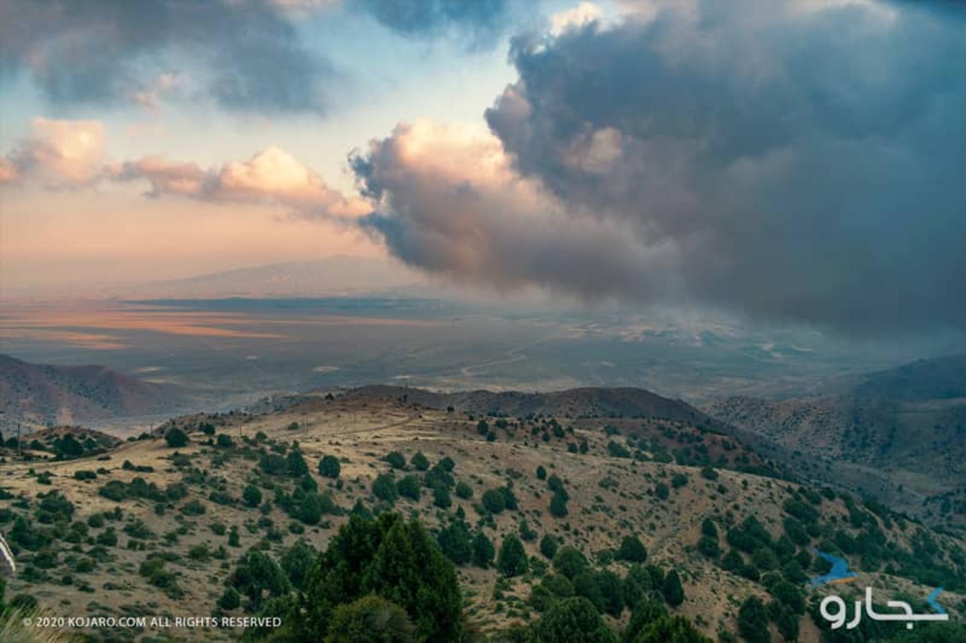 طلوع خورشید در جنگل ابر سمنان