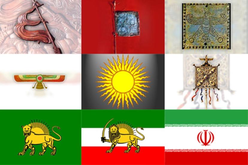 پرچم ایران در طول تاریخ
