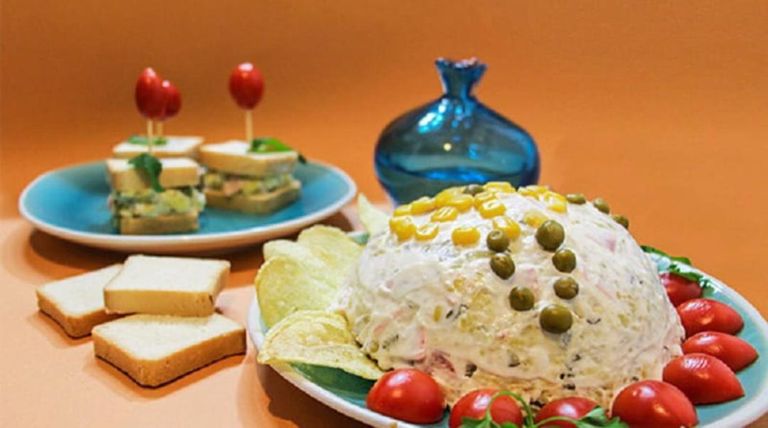 طرز تهیه سالاد الویه با مرغ