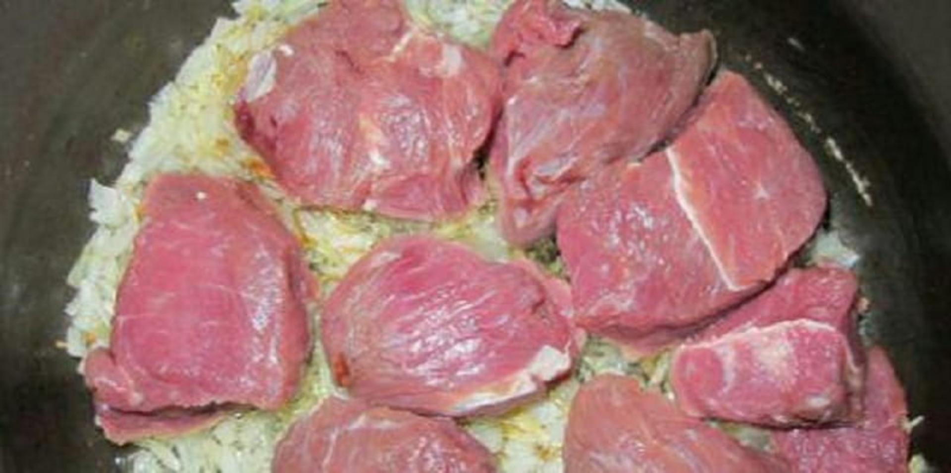 تفت دادن گوشت