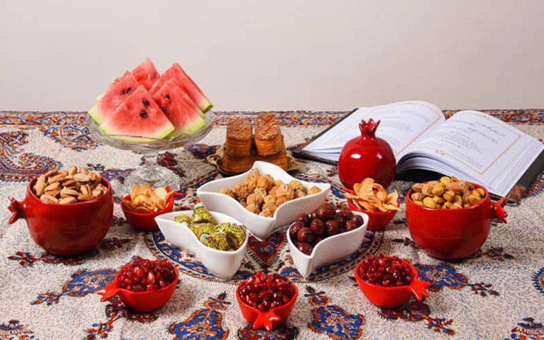 سفره پذیرایی شب یلدا