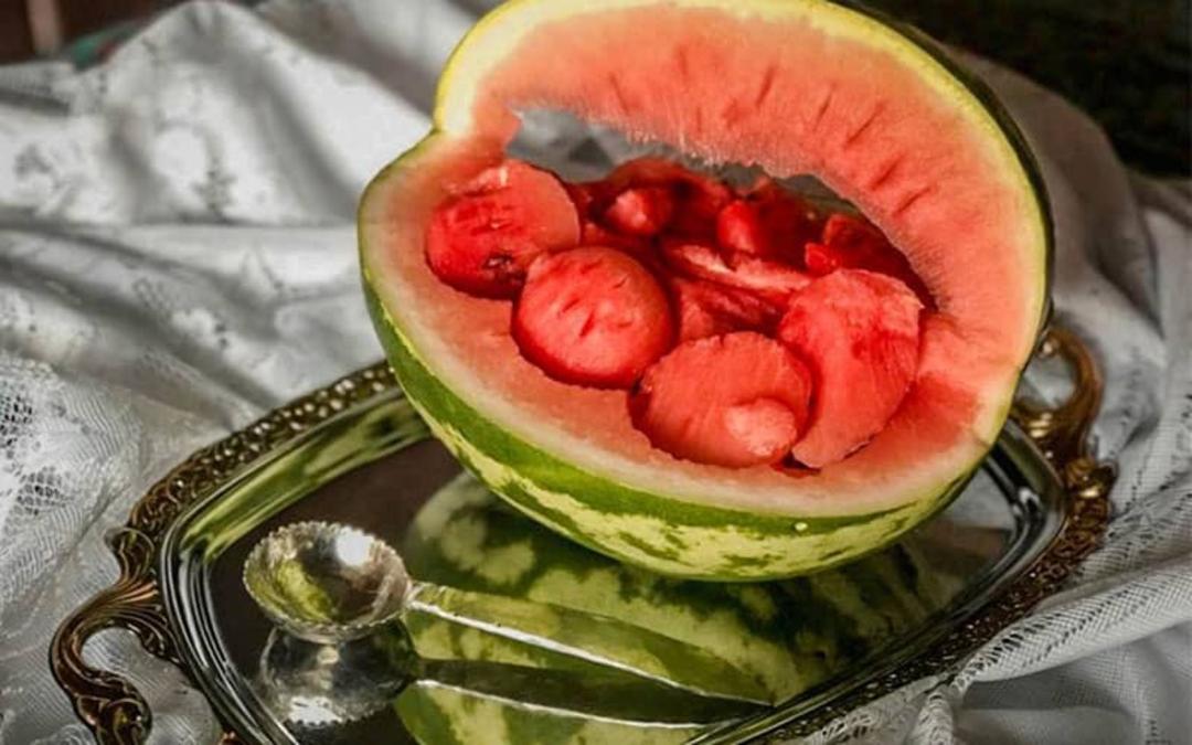 هندوانه تزئین شده شب یلدا