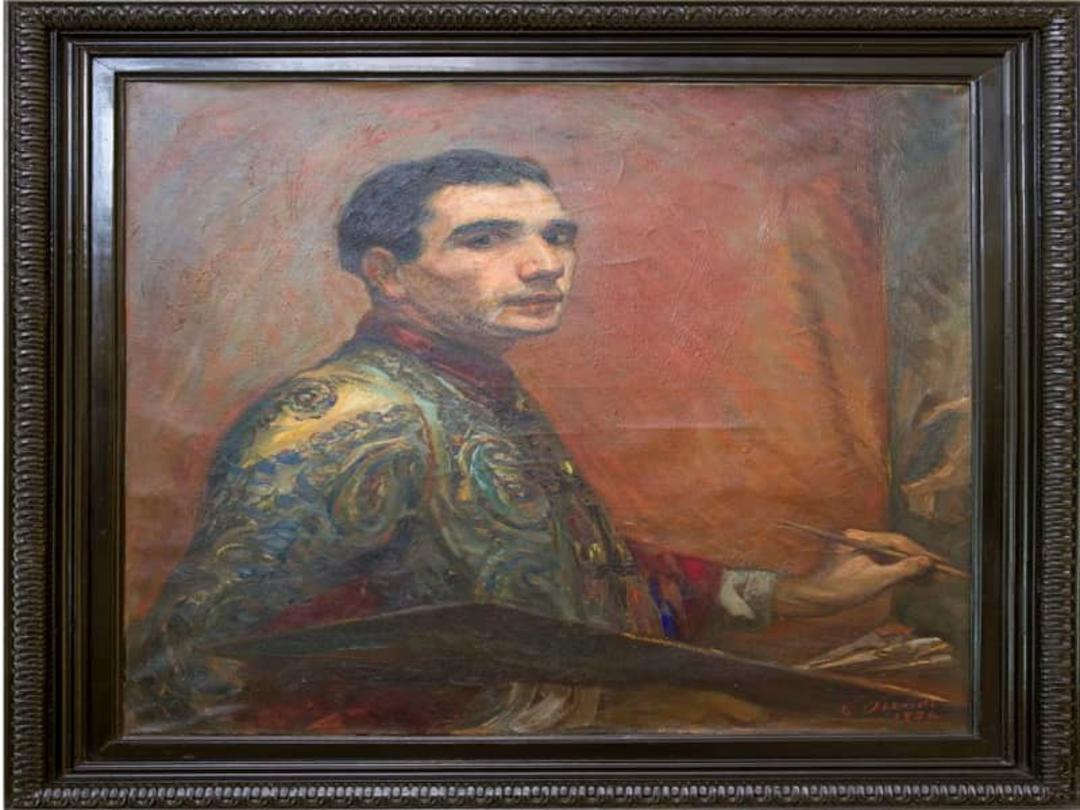 تابلو نقاشی فتح الله عباد در باغ نگارستان