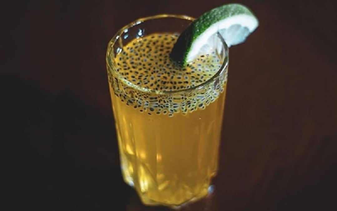 شربت تخمه شربتی با زعفران