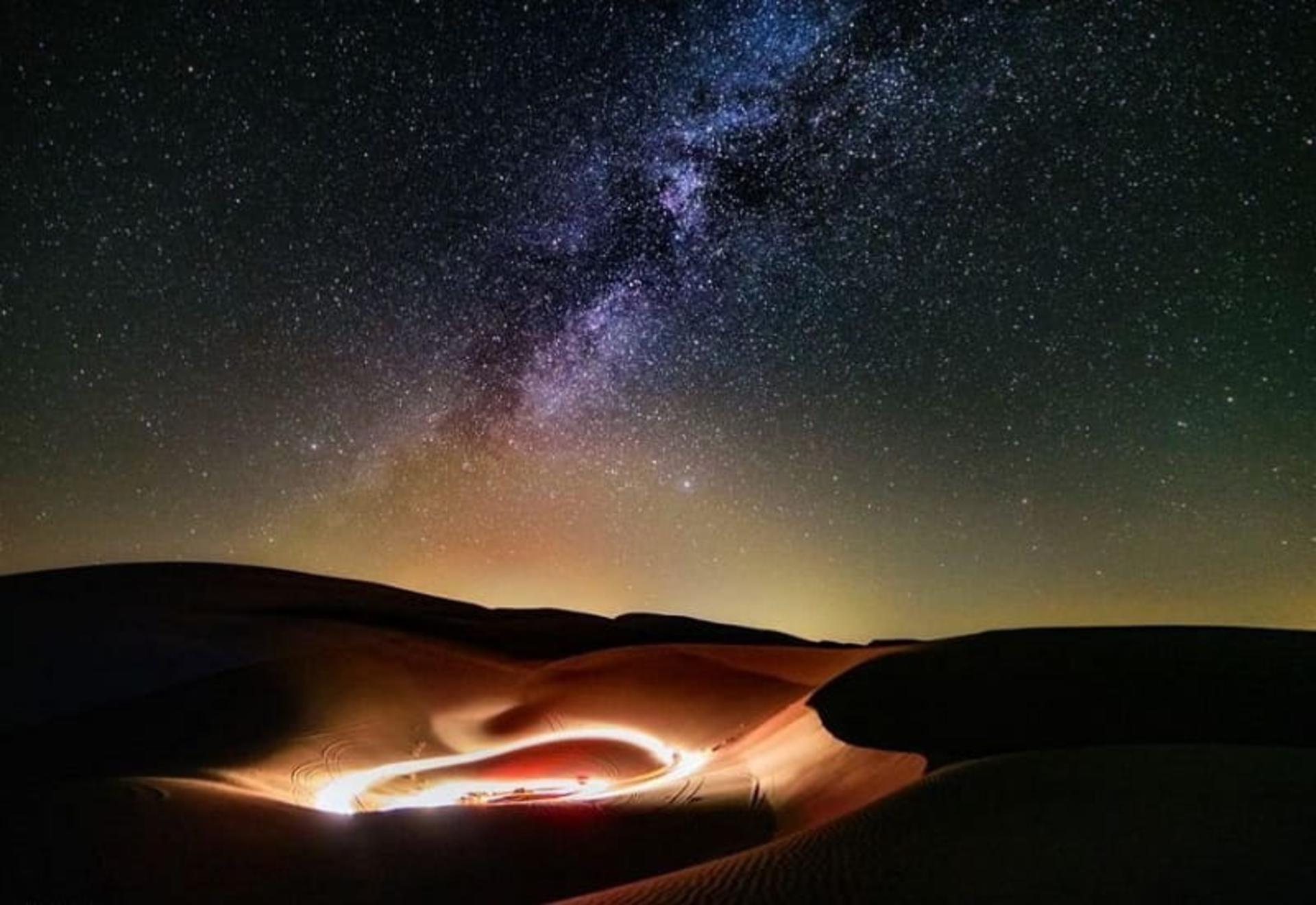 شب کویر ورزنه. عکس از بابک مهرافشار