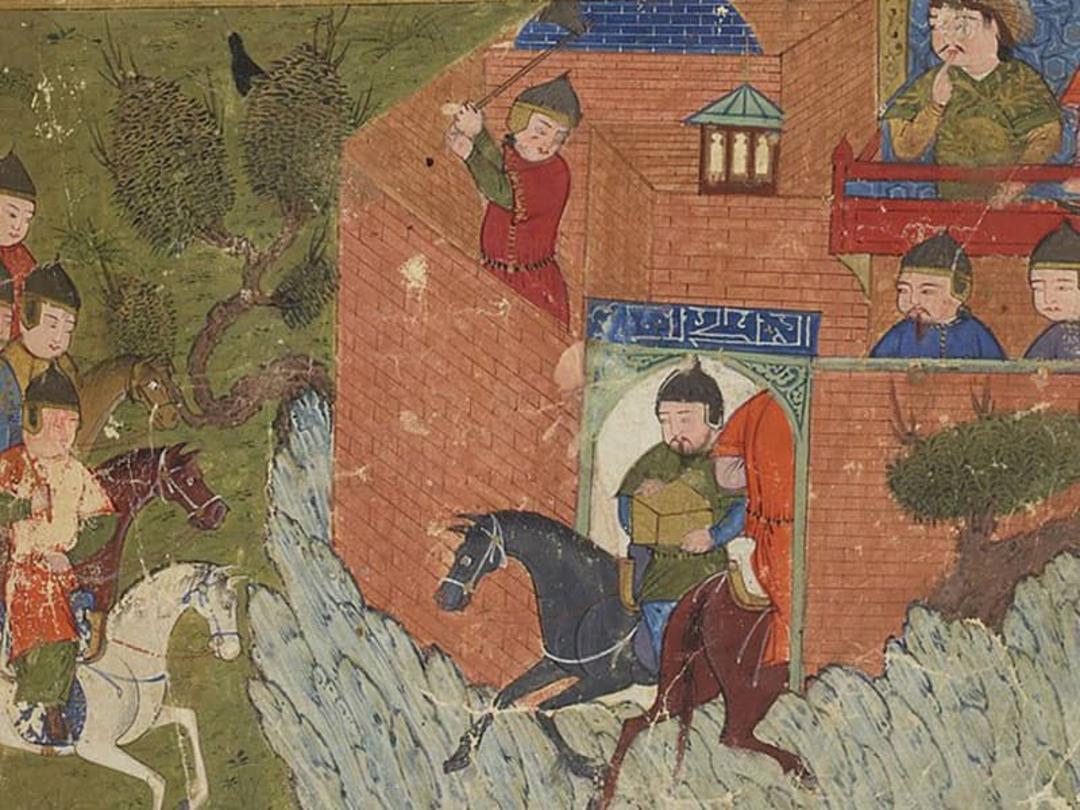 تسخیر قلعه الموت به دست مغولان از کتاب جامع التواریخ