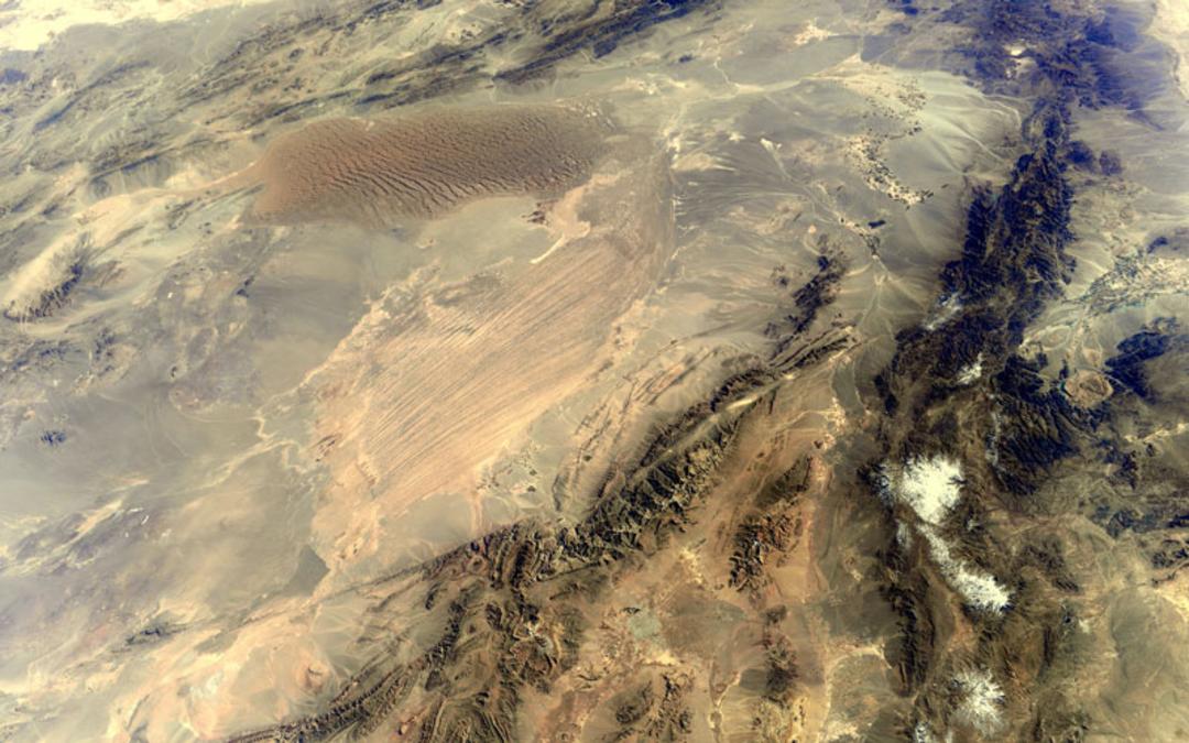 عکس هوایی از کویر لوت