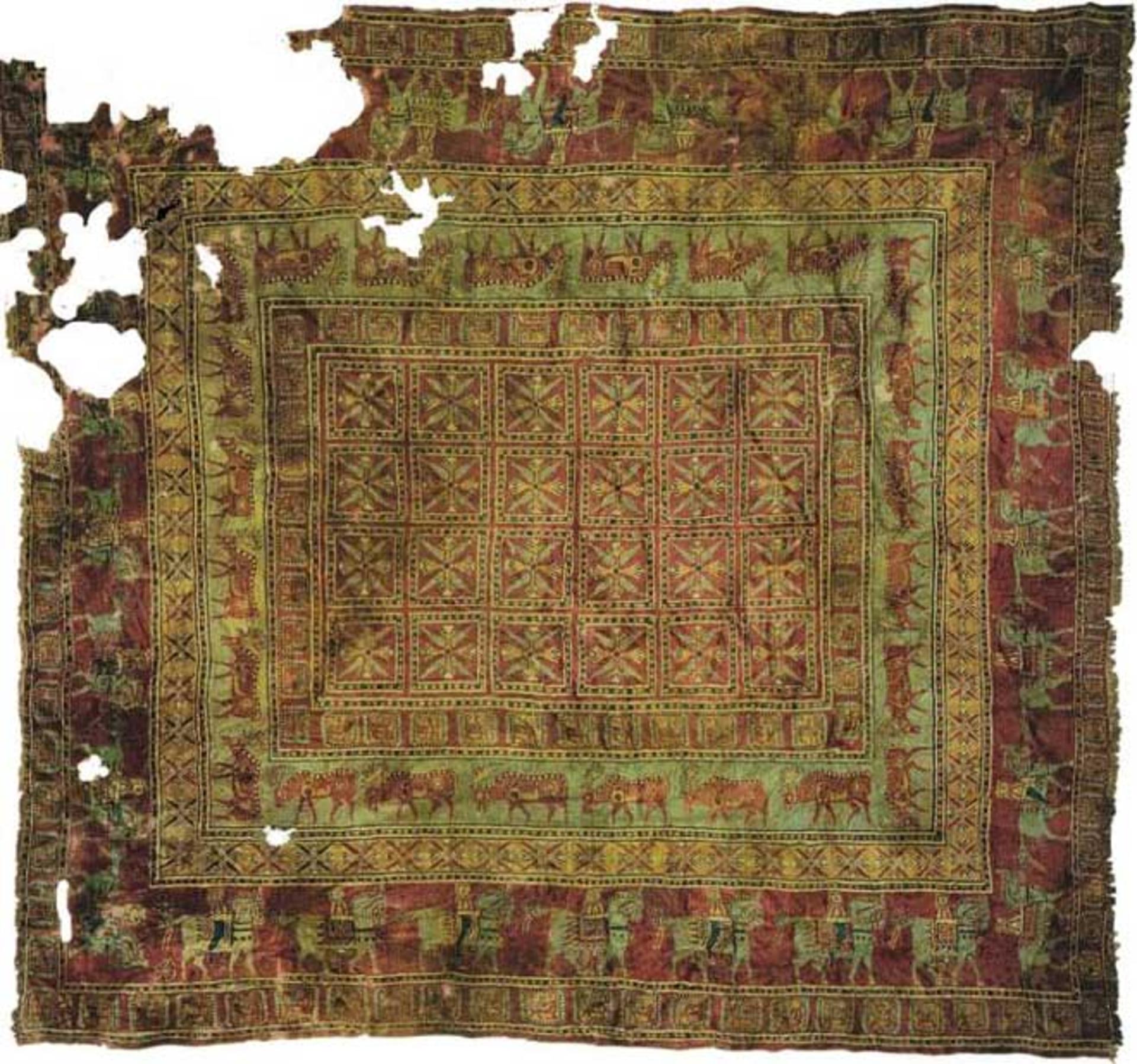 در حال حاضر این فرش در موزه آرمیتاژ سن پترزبورگ نگهداری می شود.