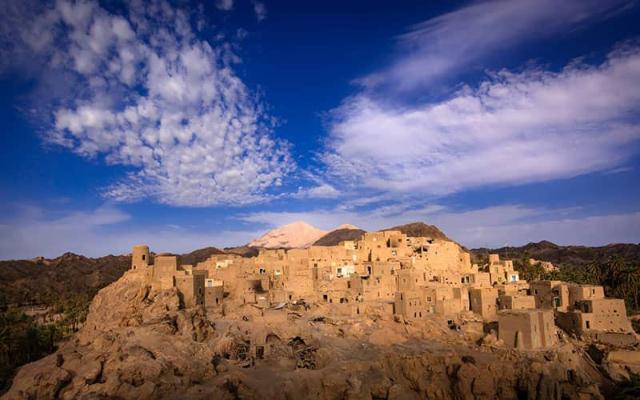 روستای نایبند طبس در هوای صاف و آفتابی