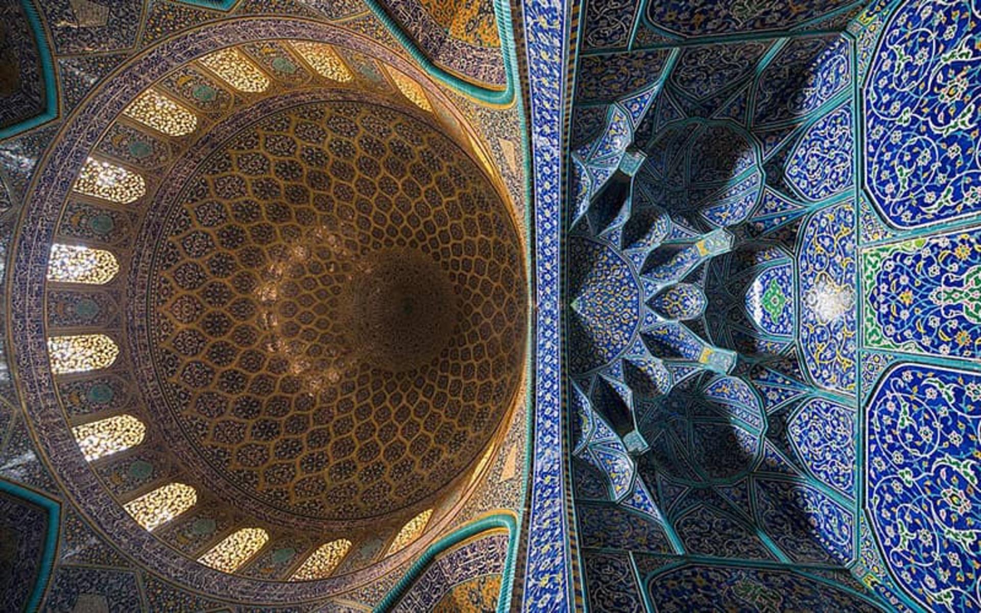 سقف مسجد شیخ لطف الله