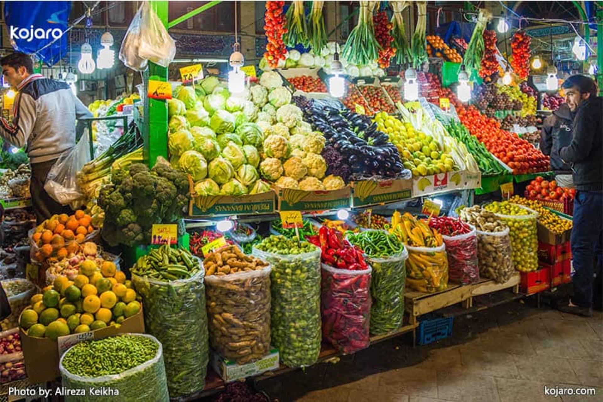 انواع و اقسام سبزیجات در تره بار