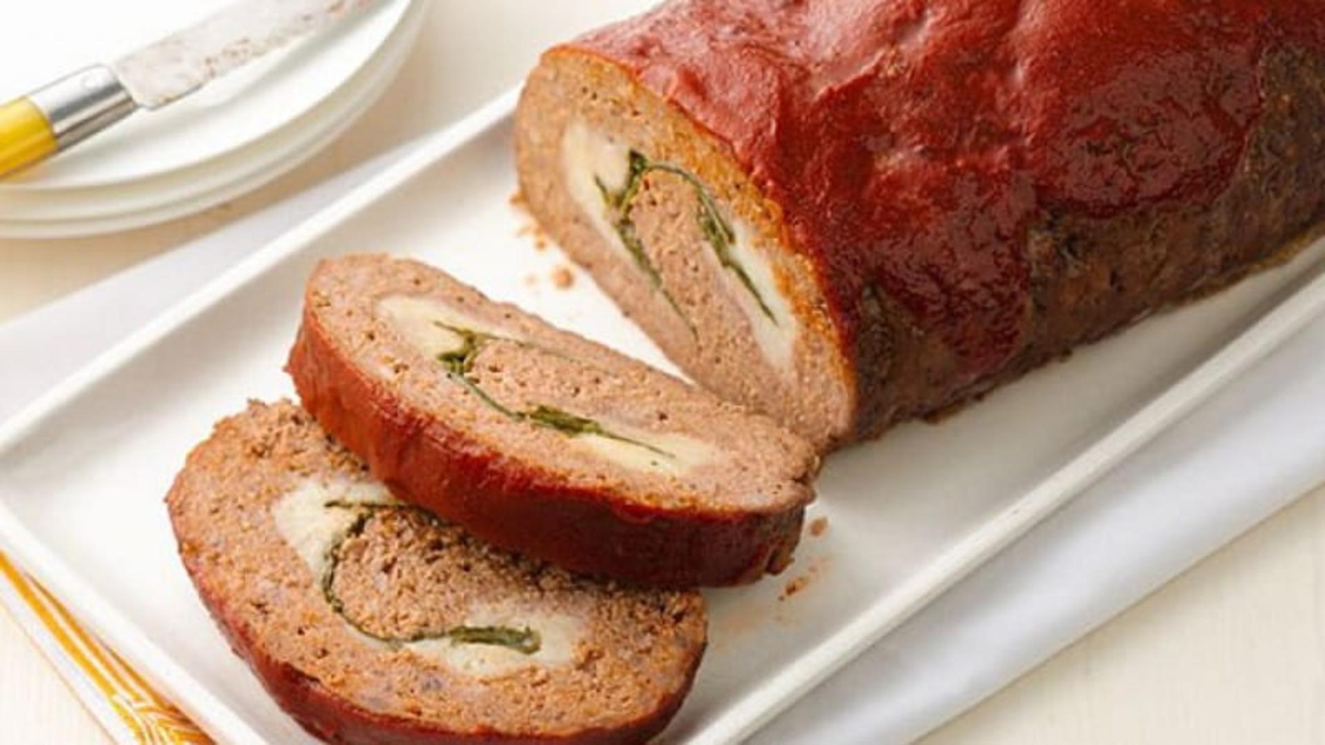 رولت گوشت چرخ‌کرده و طرز تهیه آن