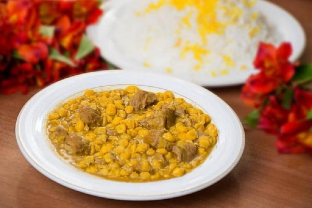 طعم خورش قیمه نخود یزدی