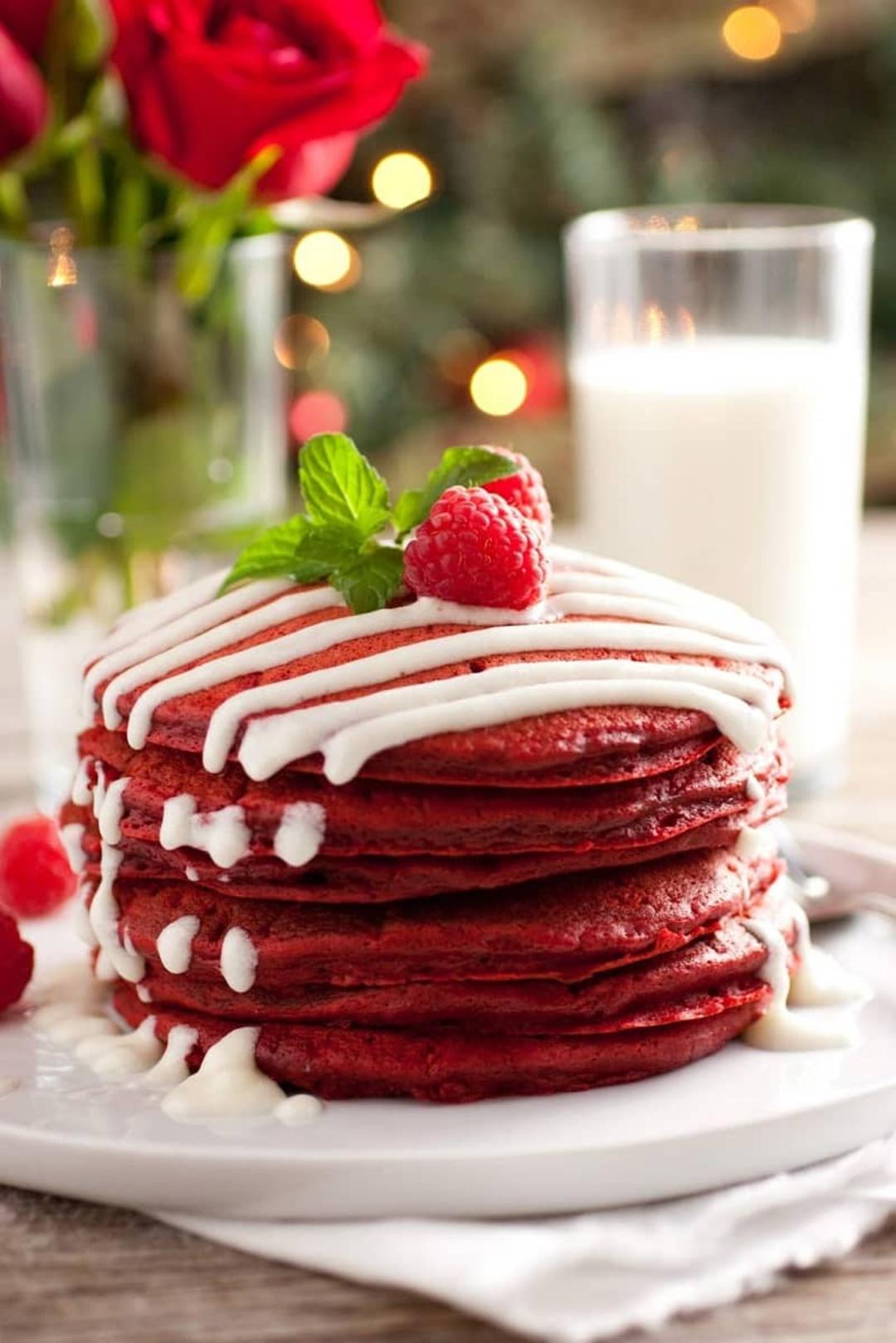 طرز تهیه پنکیک رد ولوت