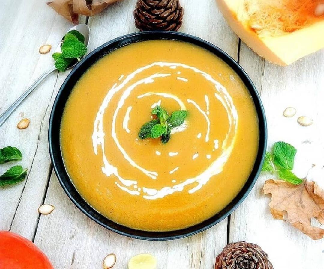 طرز تهیه سوپ کدو حلوایی