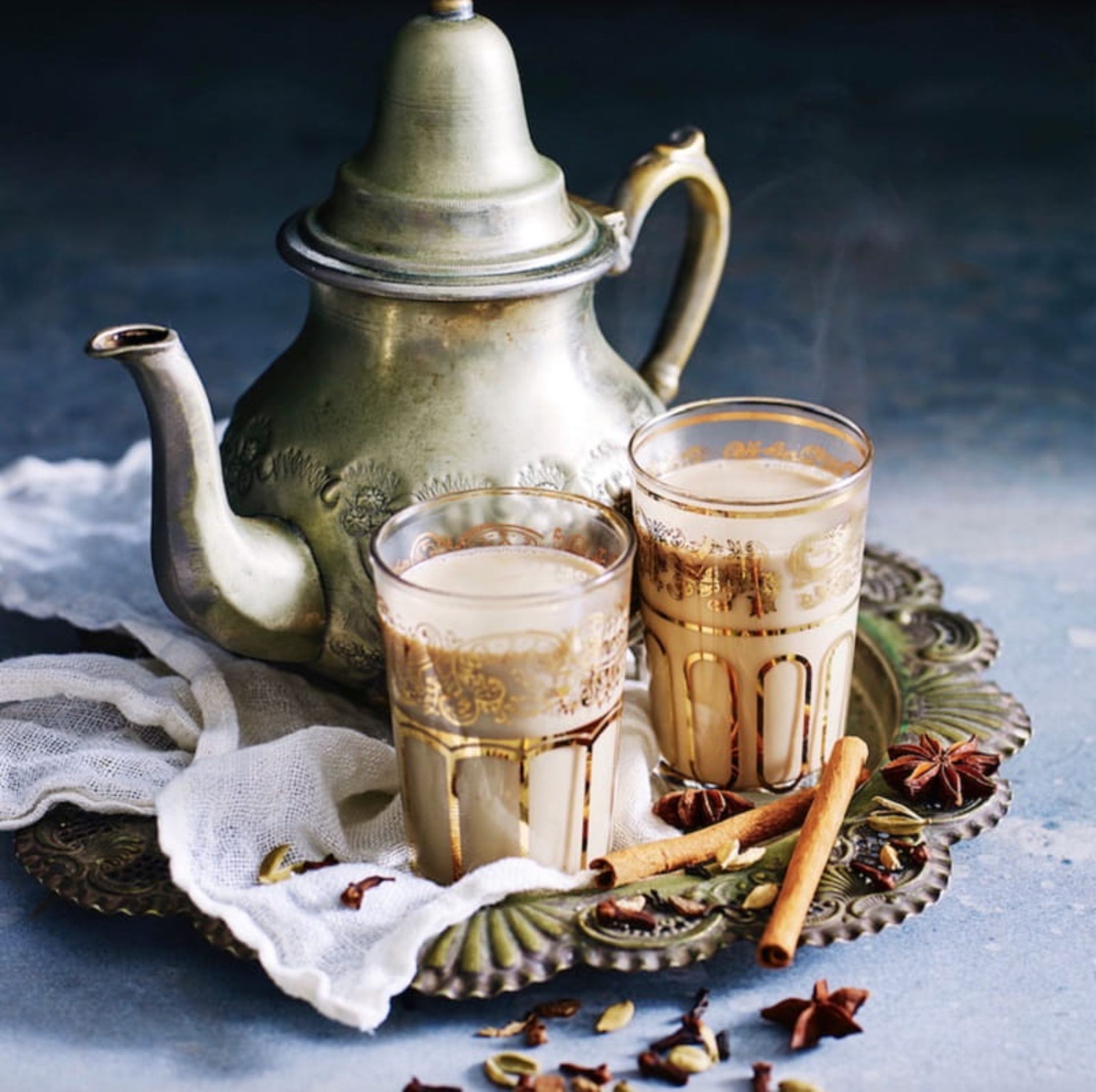 سرو چای ماسالا در گذشته