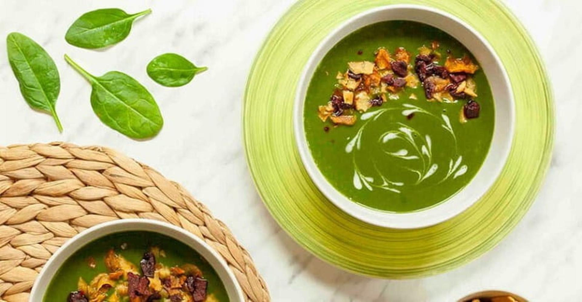 طرز تهیه سوپ اسفناج
