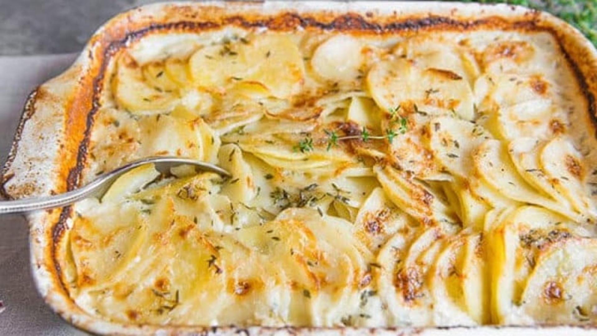 طرز تهیه گراتن مرغ و سیب زمینی