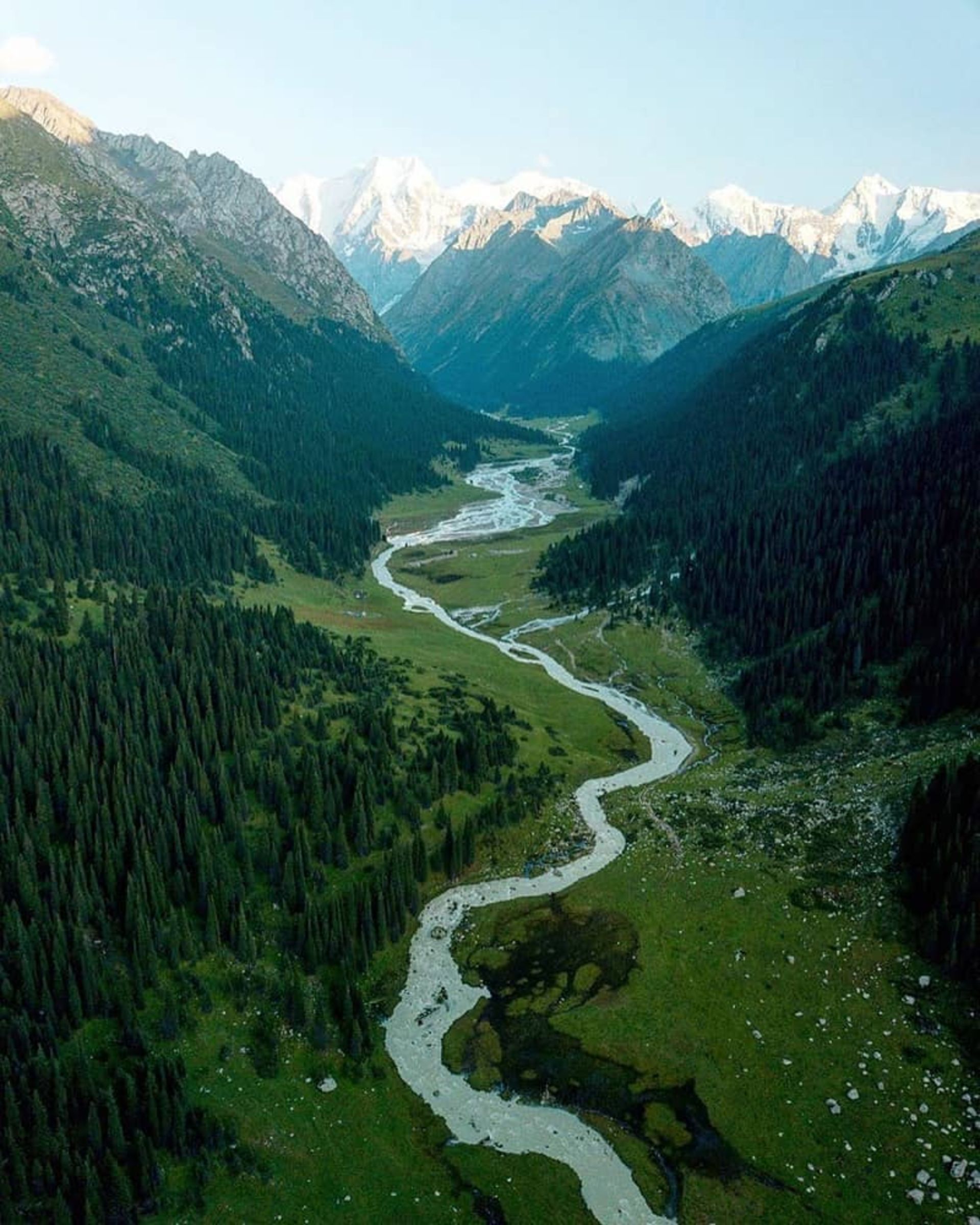 رودخانه‌ای در قرقیزستان