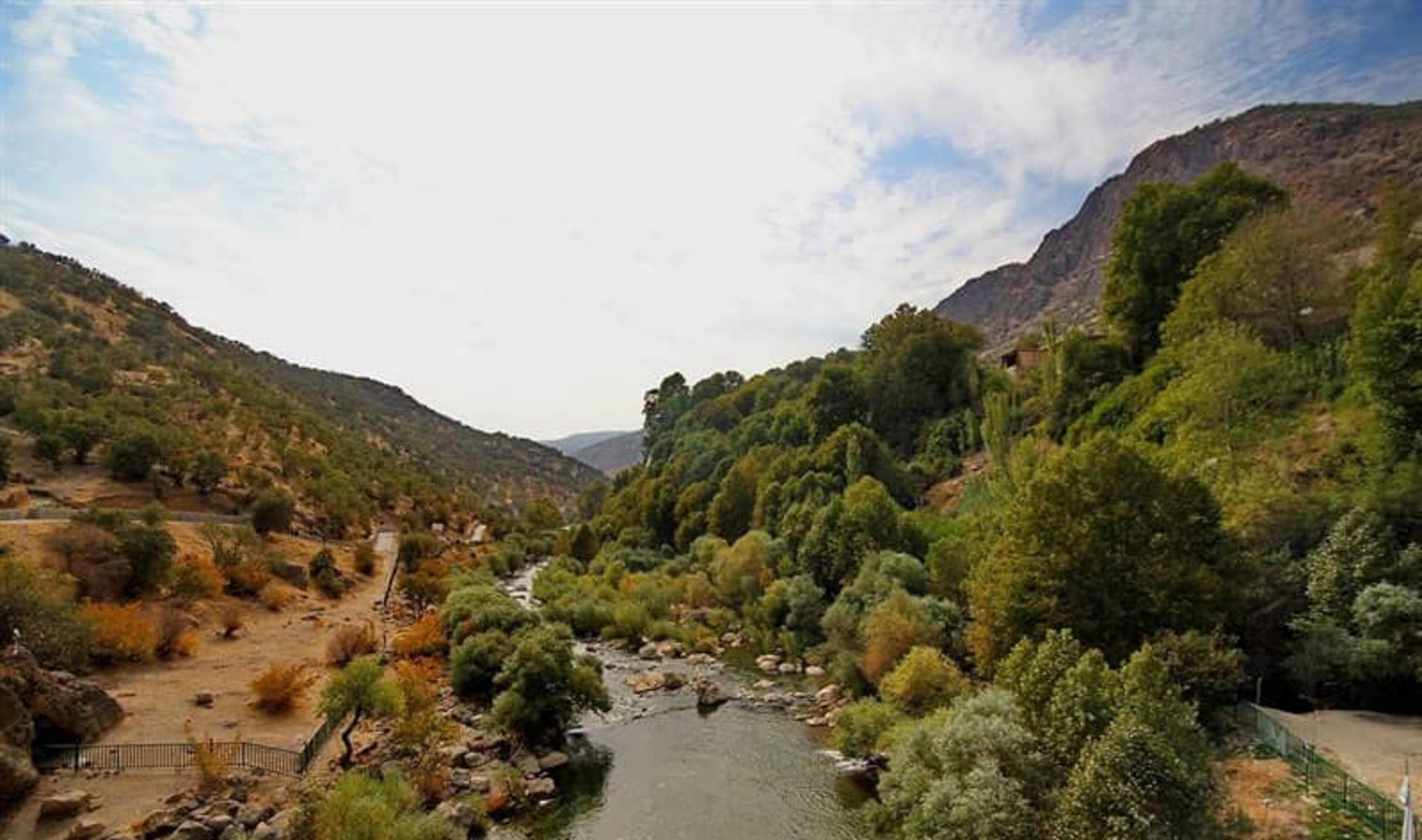 آبشار زیبای بیشه 