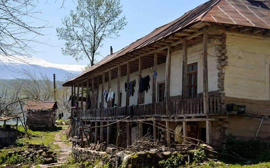 خانه های روستایی در دهستان لفور مازندران