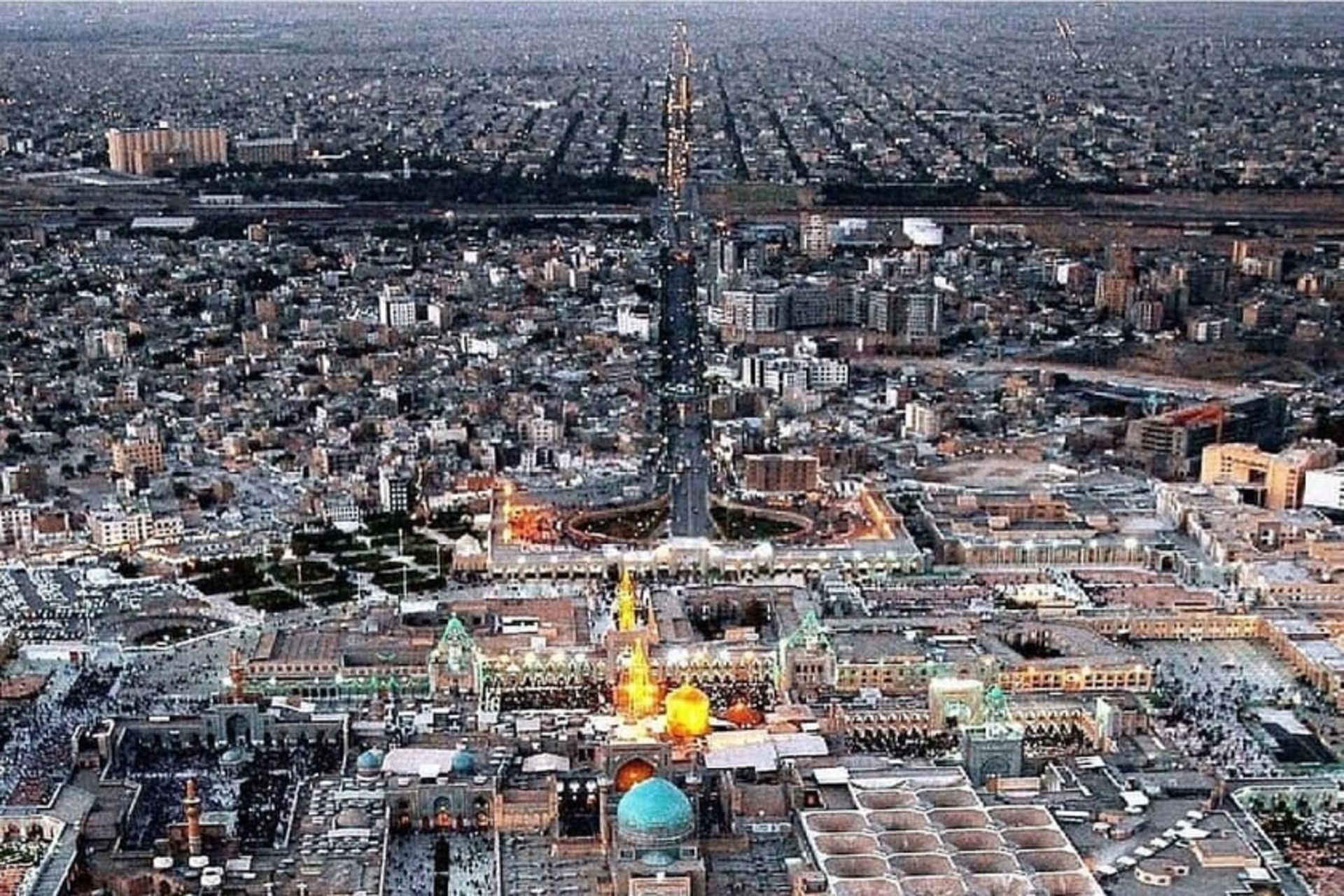 دورنمای شهر مشهد Birdview