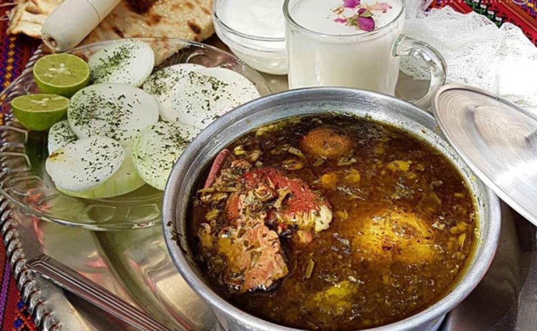 آبگوشت قورمه‌سبزی همدانی