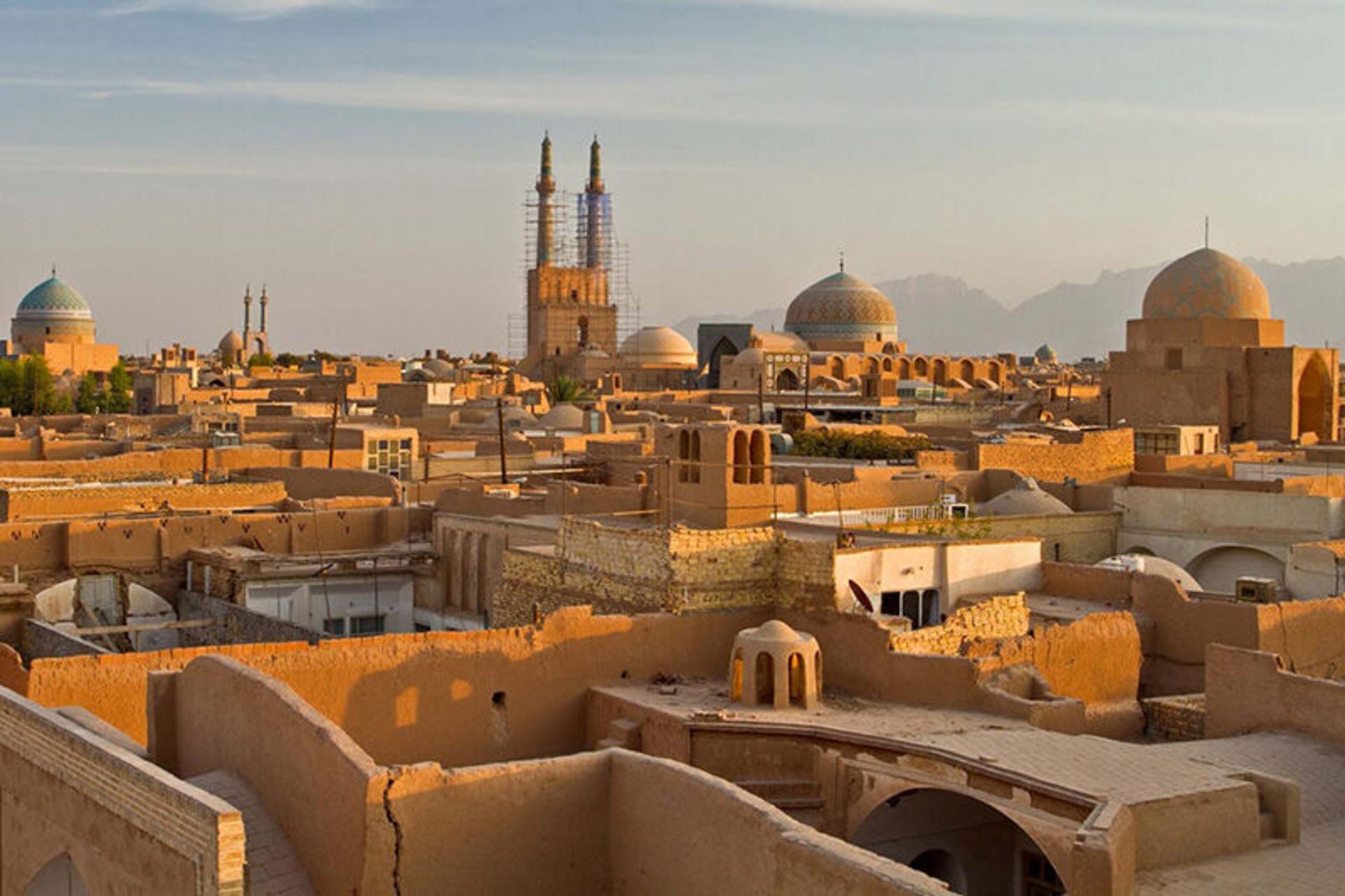 شهر باستانی یزد از نمای بالا