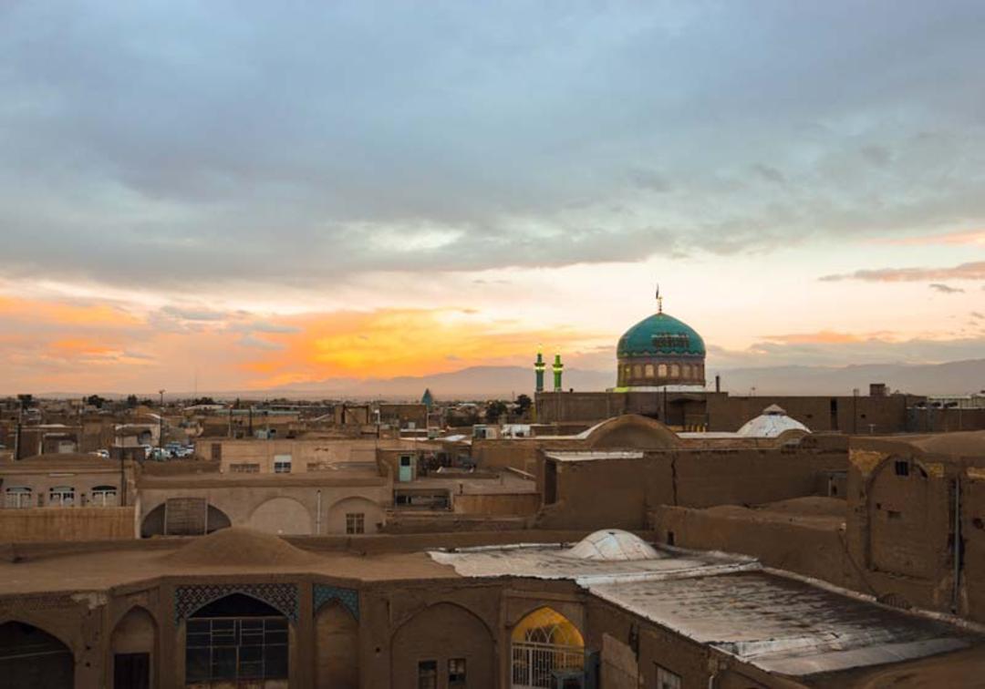 نمای آسمان شهر کاشان 