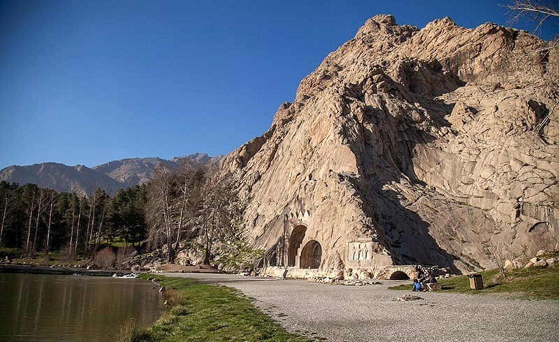 حجاری‌های باشکوه ساسانیان در طاق بستان