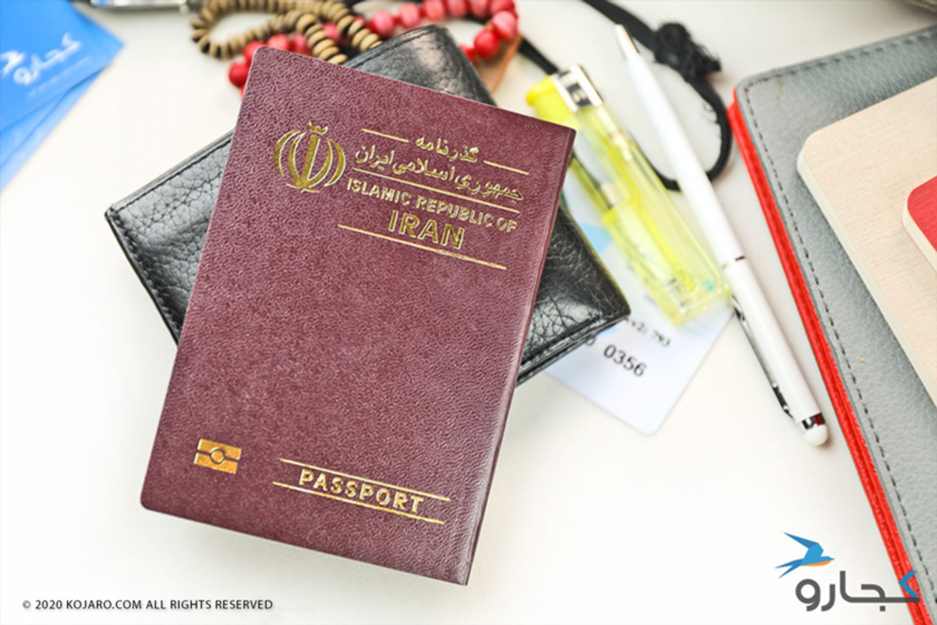 جلد قرمز پاسپورت ایران