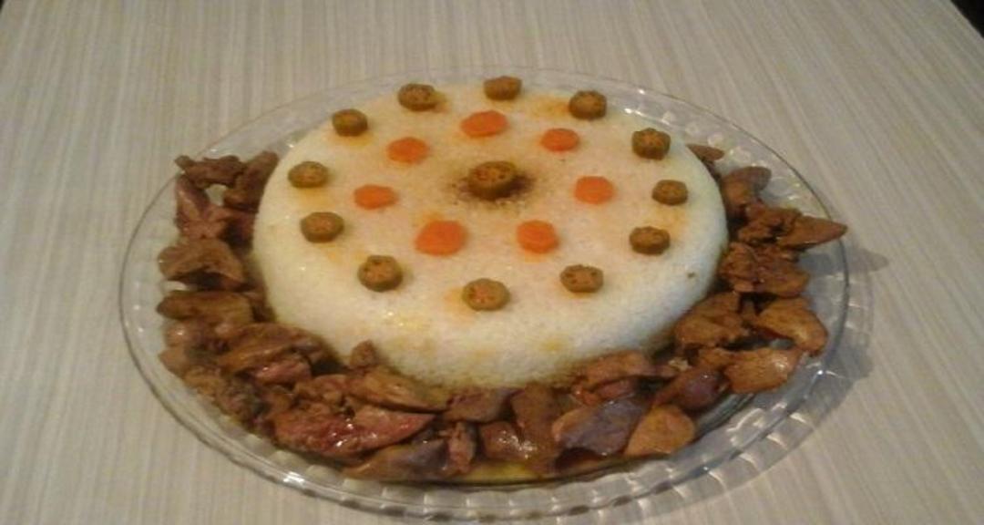 چرتمه پلو تزیین شده