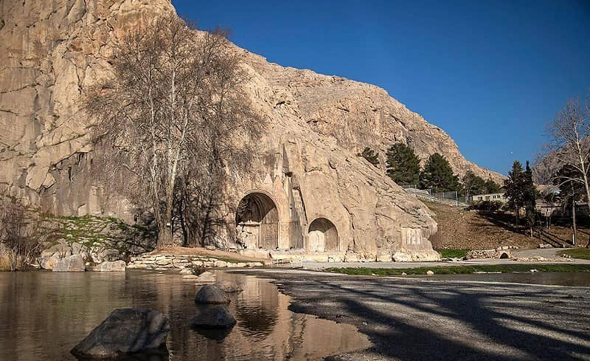 حجاری‌های باشکوه ساسانیان در طاق بستان