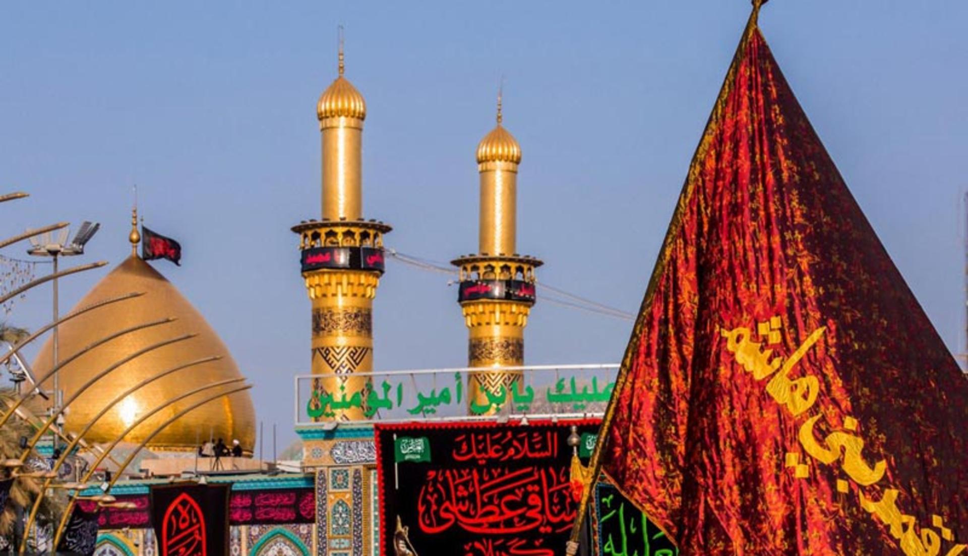 نمایی از حرم حضرت عباس در ظهر عاشورا